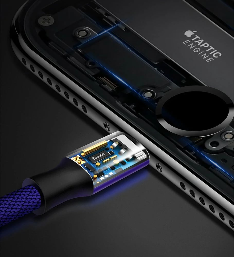 Kabllo Baseus Yiven, USB në Lightning, 1.8m, e zezë