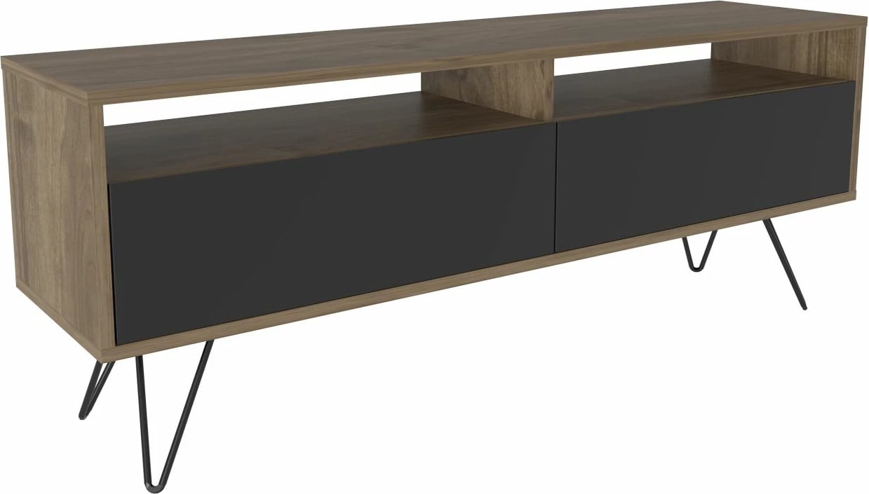 Komodë TV Skye Decor, ngjyrë arre, e zezë