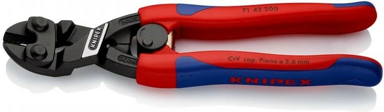 Prerëse teli Knipex 71 42 200, 200mm, kuqe/blu