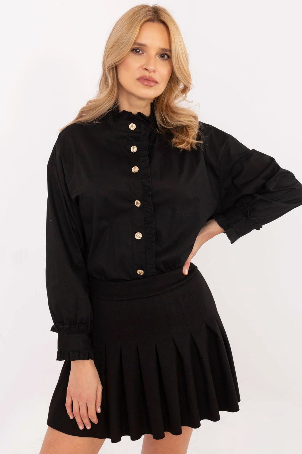 Këmishë për femra Italy Moda 204969, e zezë
