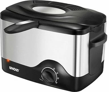 Fritezë Unold 58615, 0.5 kg, 1.5 L, 190 °C, e zezë, çelik inox