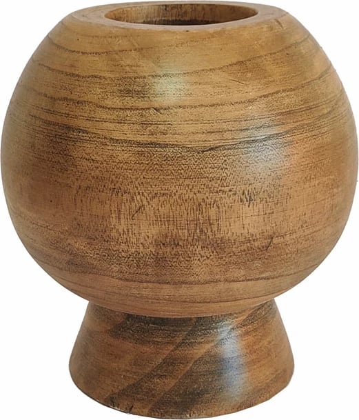 Vazo Cedar, dru ngjyrë kafe, 20x20x22cm