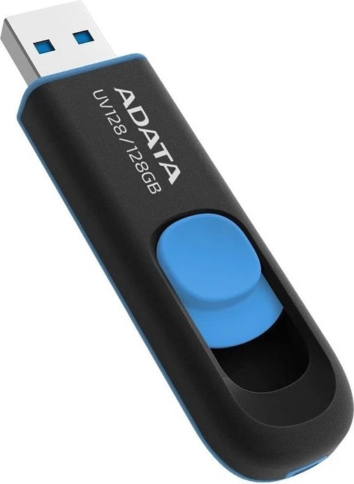 USB Adata UV128, 128GB, USB 3.2, zi-kaltër USB Adata UV128, 128GB, USB 3.2, zi-kaltër