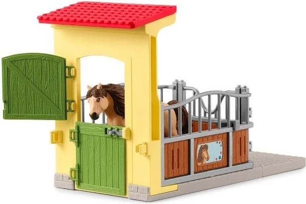 Set lodër Schleich Farm World, boksi me kalë islandez, 42609