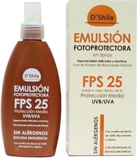 Spray mbrojtës nga dielli SHILA Emulsion Fotoprotectora unisex 200ml