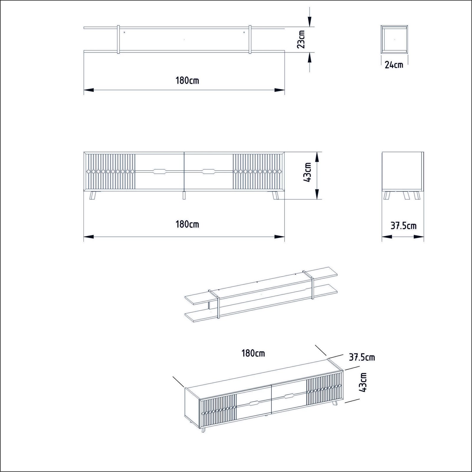 Njësi TV Hanah Home, Frida, e bardhë