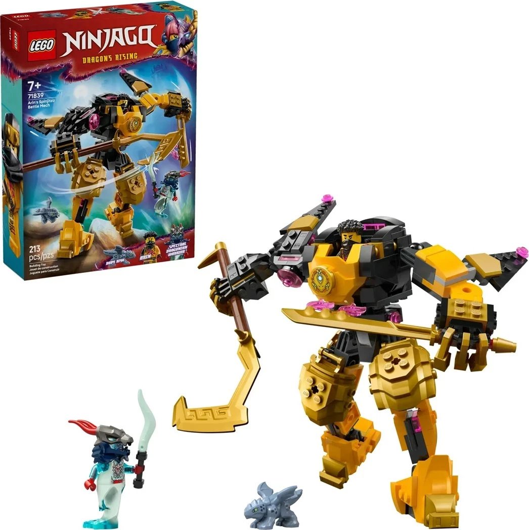 Set LEGO NINJAGO Arin's Spinjitzu Battle Mech 71839, 2 minifigura