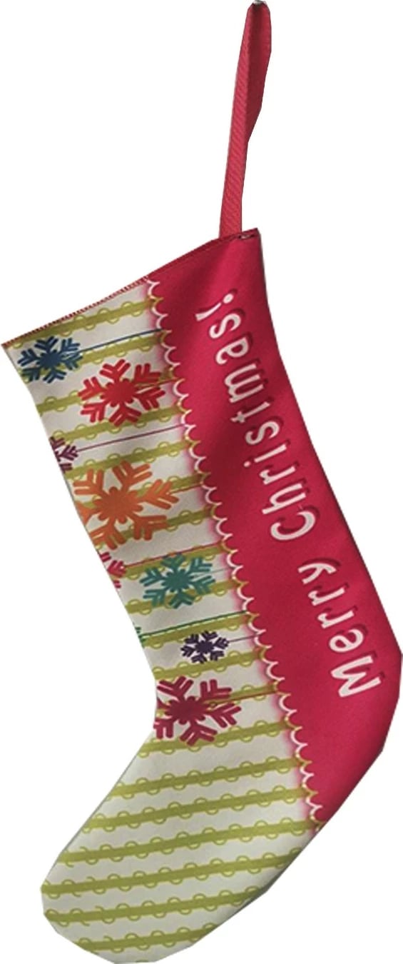 Çorape dekorative për Krishtlindje, shumëngjyrëshe, Evila Originals, Crp009, 35x18cm