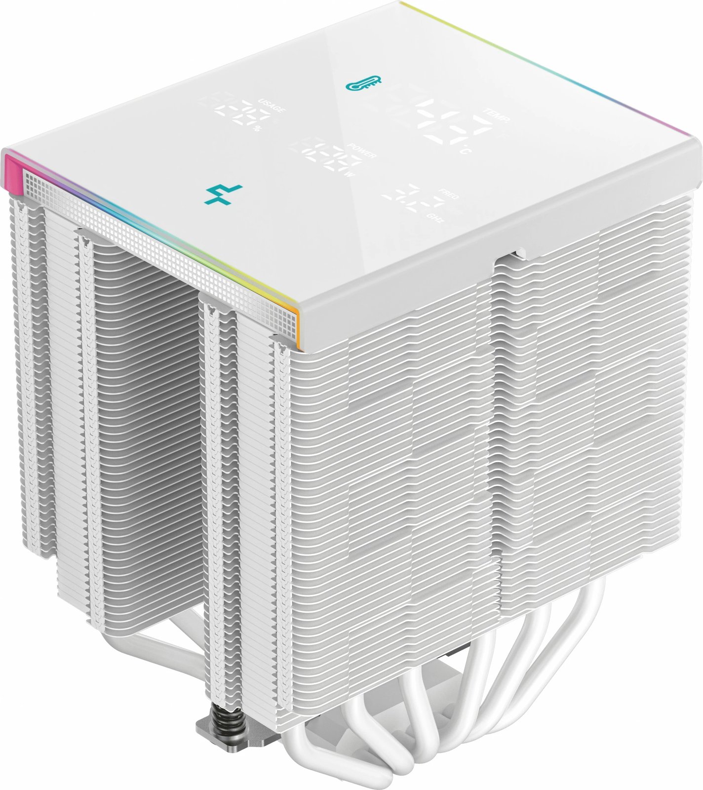 Ftohës ajri Deepcool AK620 DIGITAL PRO, 2 ventilatorë, LED, i bardhë