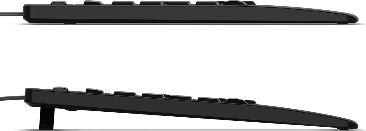 Tastierë 3Dconnexion Keyboard Pro, Numpad i ndarë, Full-size, Wired & Wireless, USB + RF Wireless + Bluetooth, Scissor key switch, QWERTZ, E zezë