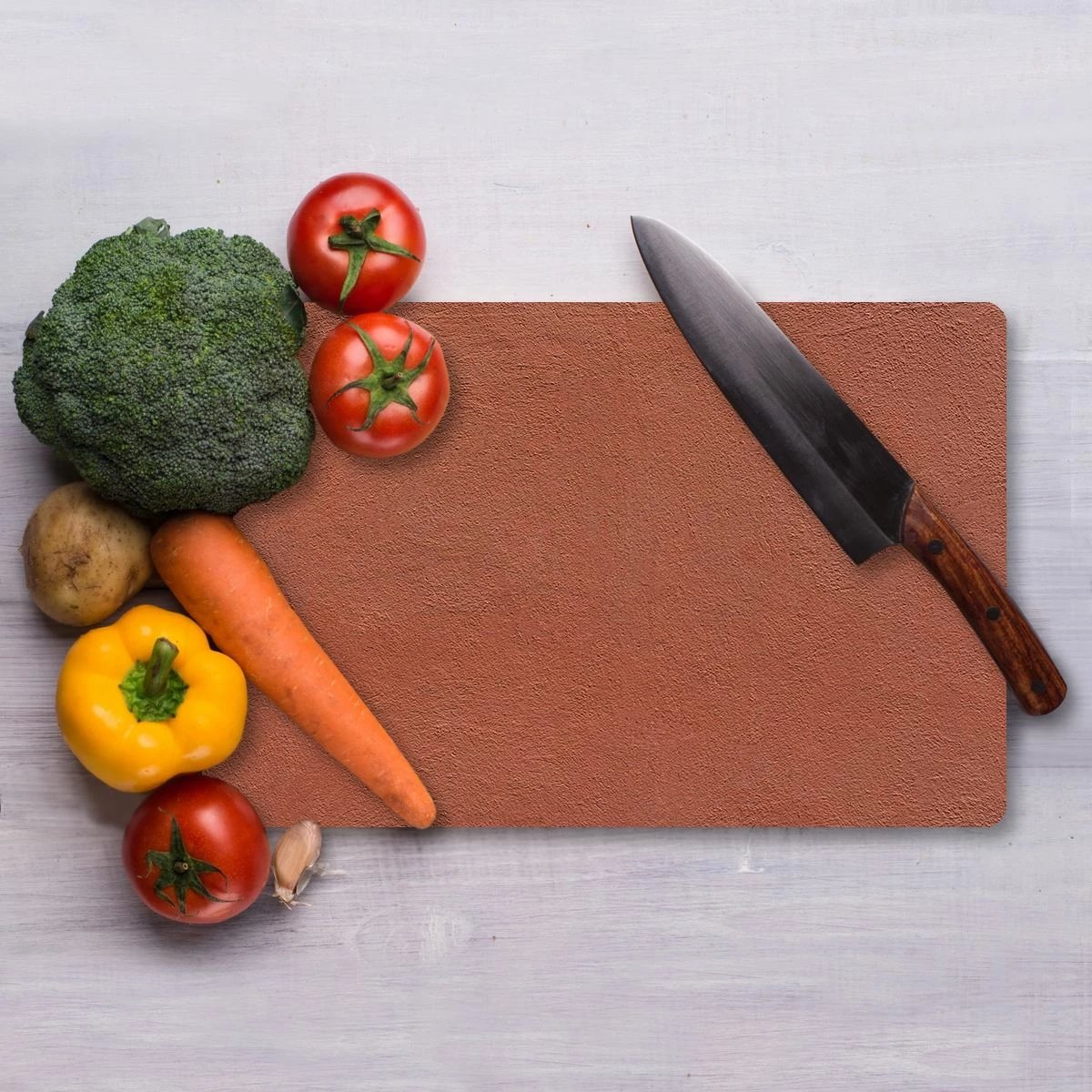 Dërrasë prerëse prej xhami të temperuar, Hermia, Ckt143 - 2535, shumëngjyrëshe, 25x35cm