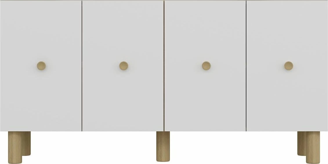 Konsol Skye Decor, ngjyrë lis safir, e bardhë