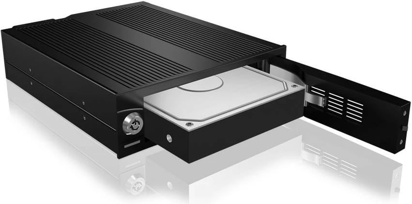 Kasë IcyBox IB-170SK-B për hard disk 3.5" SATA, e zezë