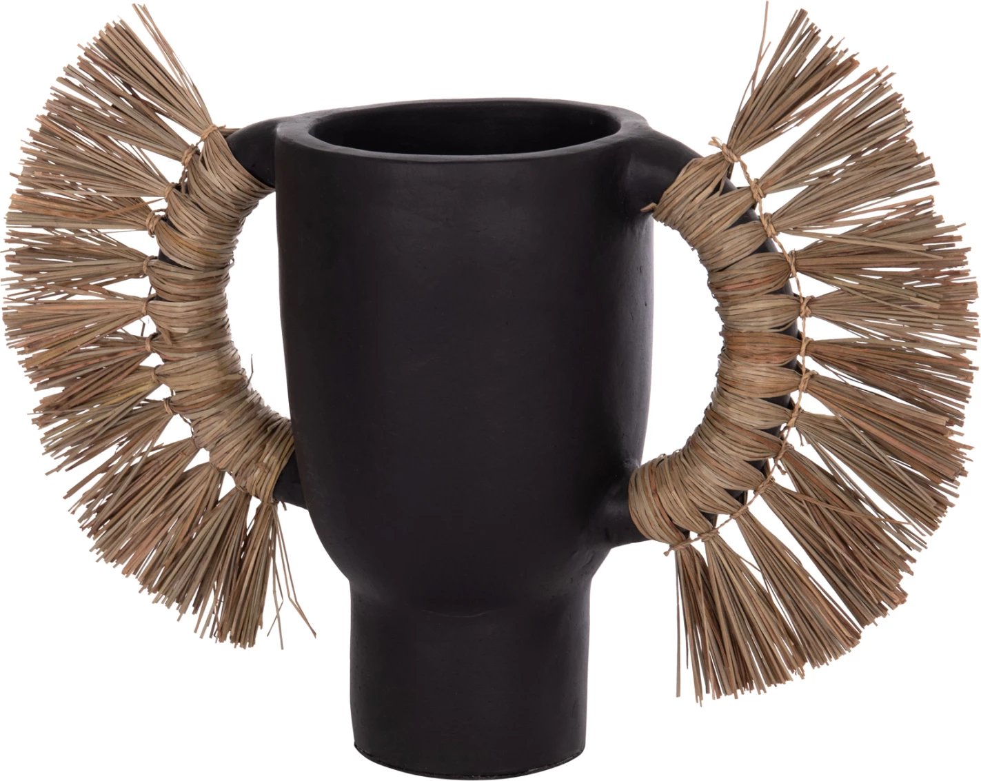 Vazo dekorative tavoline ALICA, terrakotë e zezë, me bar, FH4668.01L, 64x22x38cm Vazo dekorative tavoline ALICA, terrakotë e zezë, me bar, FH4668.01L, 64x22x38cm