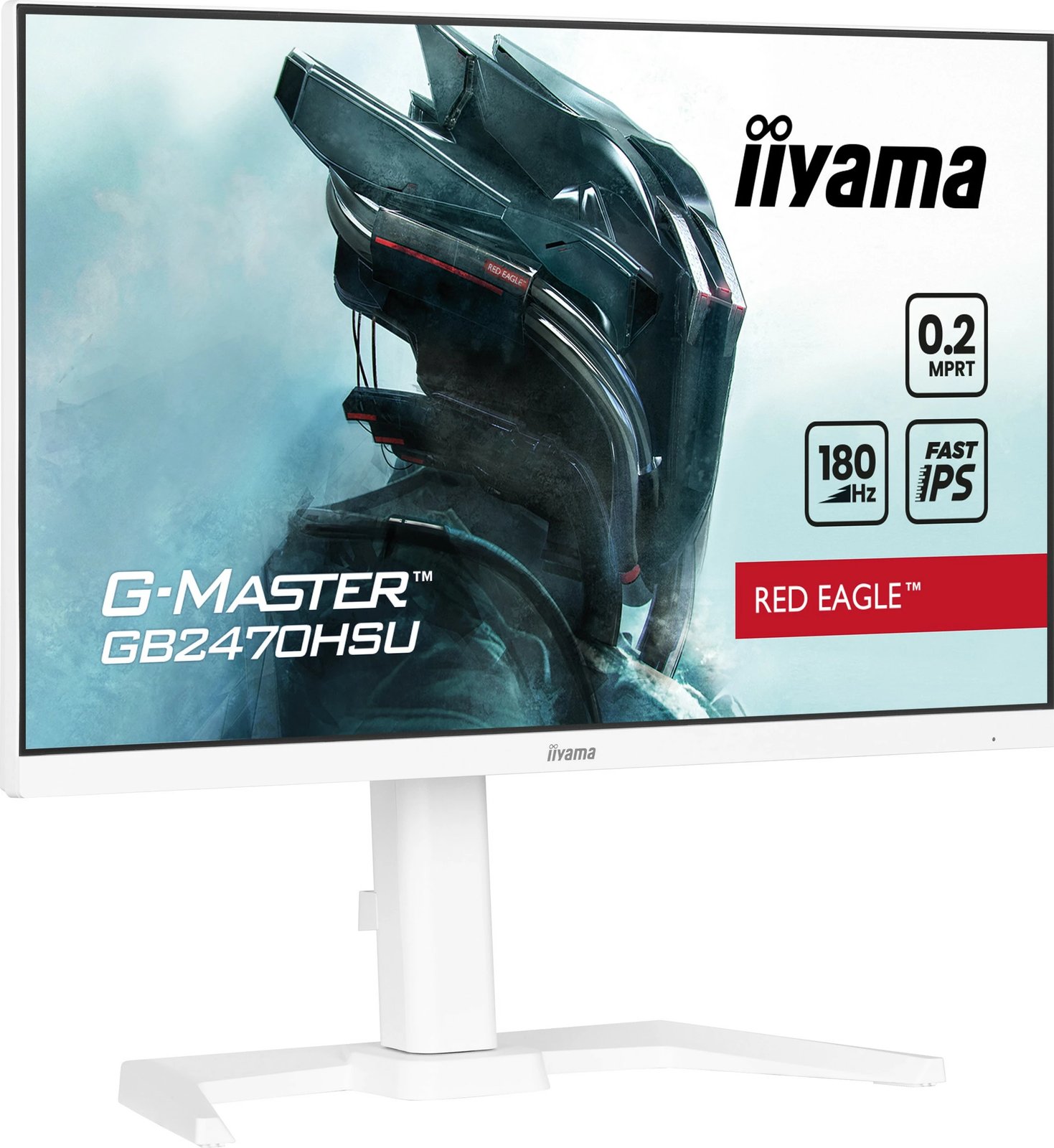 Monitor iiyama G-MASTER GB2470HSU-W6, 23.8", Full HD, 0.2ms, 180Hz, Bardhë