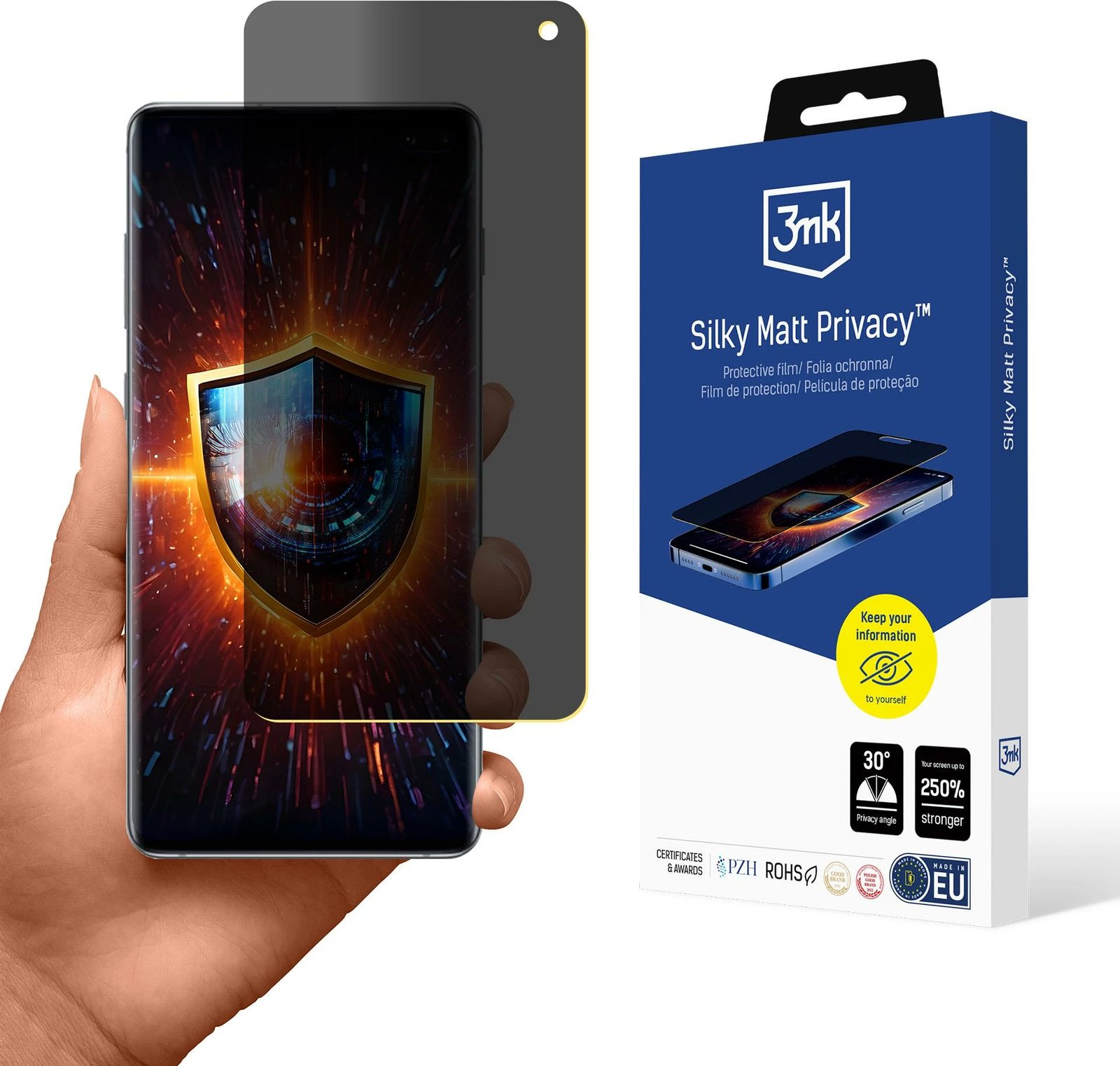 Mbështjellës privatësie 3mk Silky Matt Privacy për Samsung Galaxy S10e, Mat
