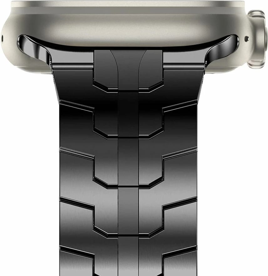 Rrip çeliku Tech-Protect Stainless Line për Apple Watch 4/5/6/7/8/9/SE/Ultra 1/2 (42/44/45/49 mm), Zi