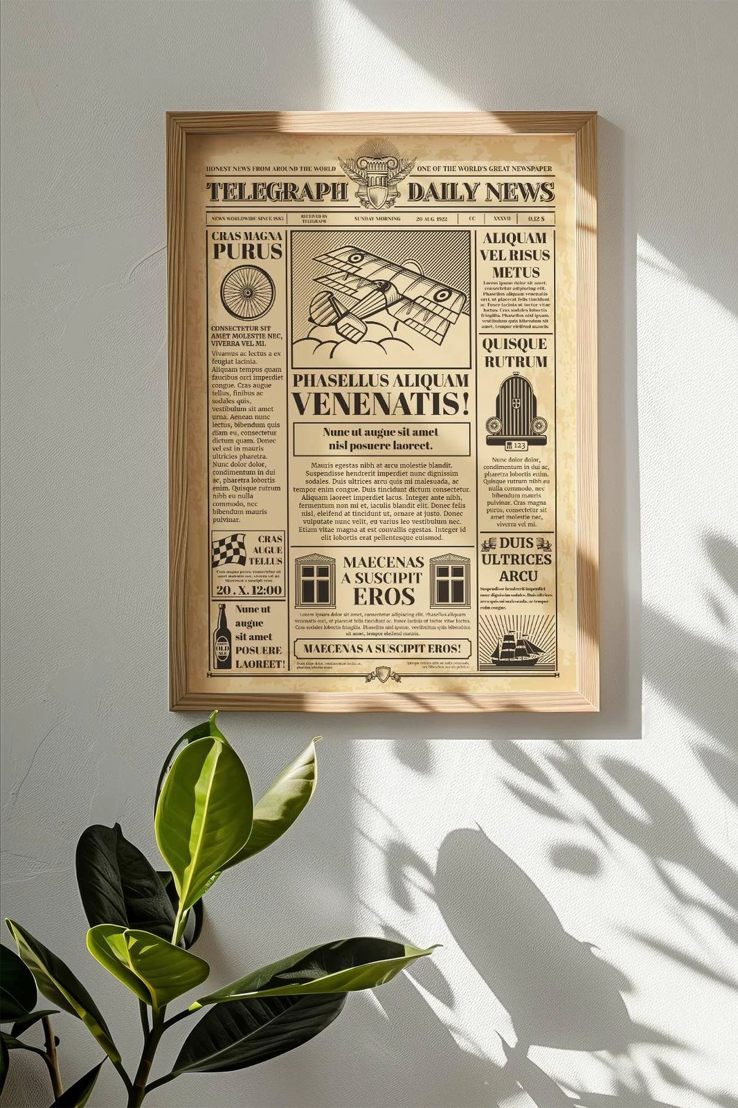 Pikturë dekorative me kornizë, shumëngjyrëshe, NWSPPRMDL4