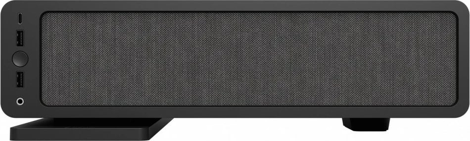 Kasë Fractal Design Ridge Black, Mini ITX, Tower Slim, 4x 2.5" drive, e zezë