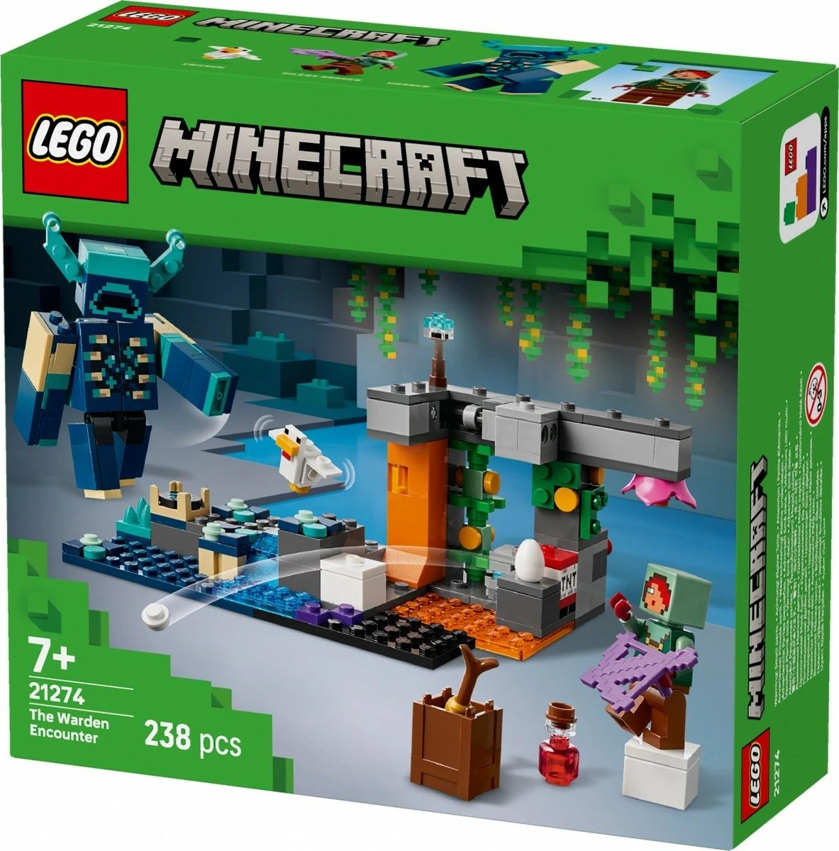 Set LEGO Minecraft 21274 Encounter with the Guard, 238 pjesë