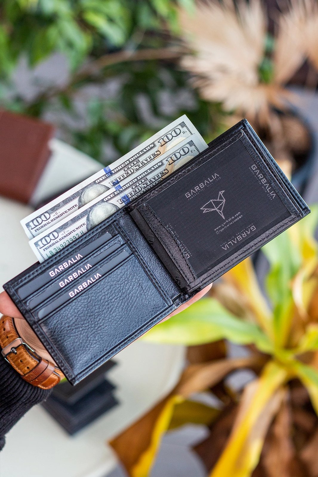 Portofol për burra, lëkurë origjinale, ngjyrë e zezë, Zoozie Bags Liverpool