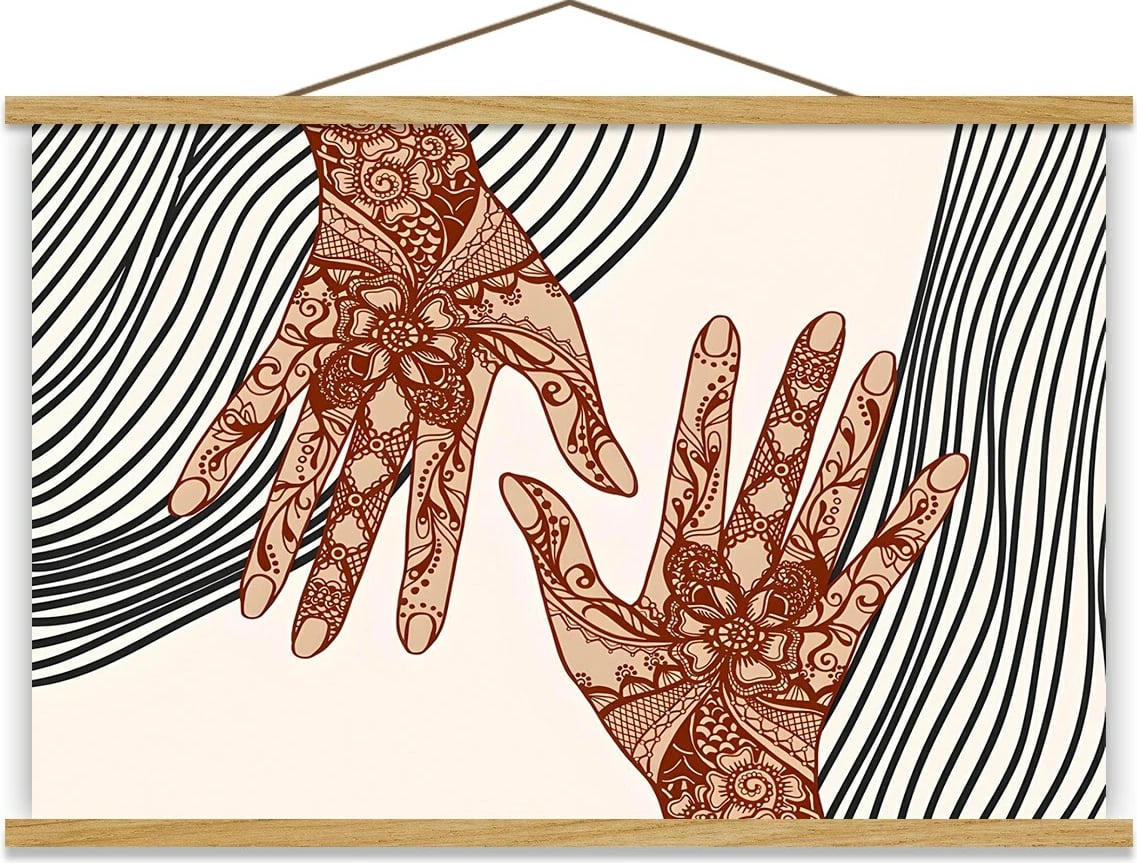 Pikturë dekorative me kornizë, shumëngjyrëshe, Wallity MRG48, 50x70cm