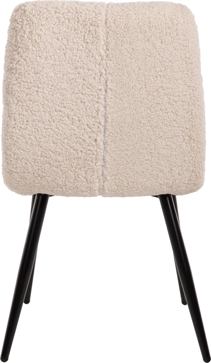 Karrige SHELLY FH8590.02, pëlhurë TEDDY, këmbë metalike bardhë-zi, 48x64x87Hcm., set prej 2 copash Karrige SHELLY FH8590.02, pëlhurë TEDDY, këmbë metalike bardhë-zi, 48x64x87Hcm., set prej 2 copash