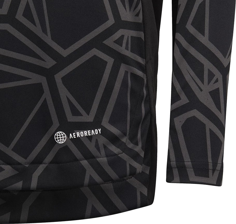 Fanellë portieri për fëmijë adidas, e zezë