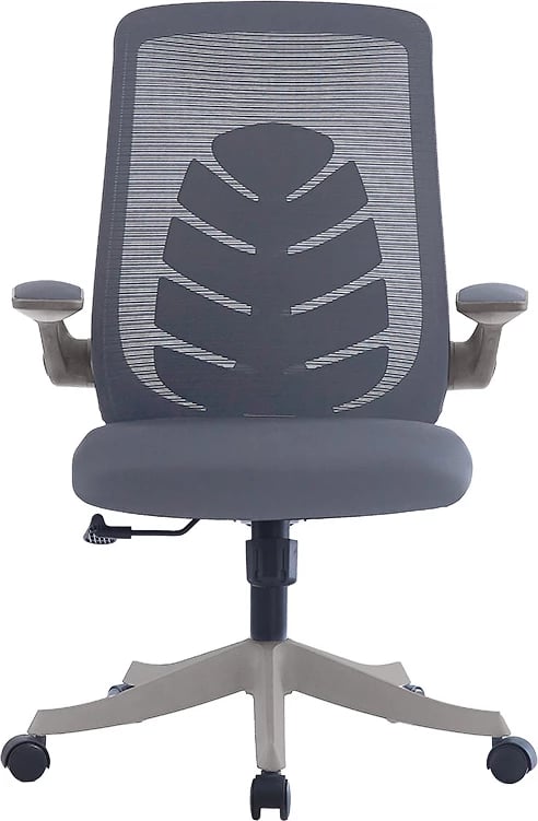 Karrige zyre Enrich, pëlhurë rrjete, ngjyrë gri