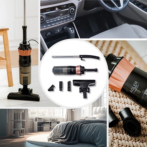 Fshesë me korent 2‑në‑1 pa qese, Adler AD 7049, 600 W, 0.8 L, HEPA 11, rreze pune 7 m Fshesë me korent 2‑në‑1 pa qese, Adler AD 7049, 600 W, 0.8 L, HEPA 11, rreze pune 7 m