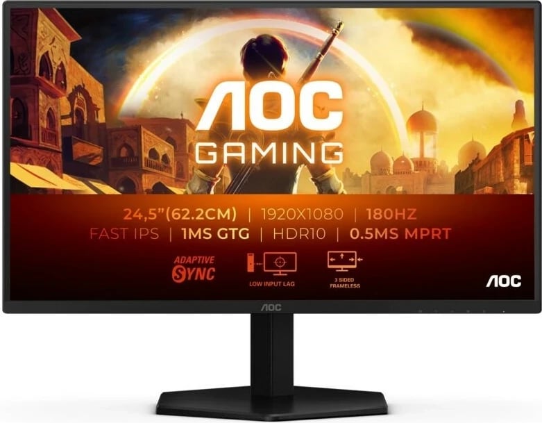 Monitor AOC G42E 24.5 inç, Fast IPS, Full HD, 0.5ms, 180Hz, zi