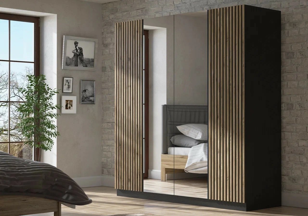 Dollap Skye Decor, ngjyrë druri, i zi, Atlantic Pine, FRN-9006