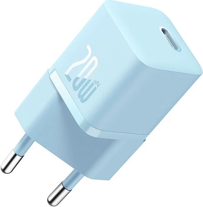 Karikues muri mini Baseus GaN5 20W USB-C, CCGN050103, blu