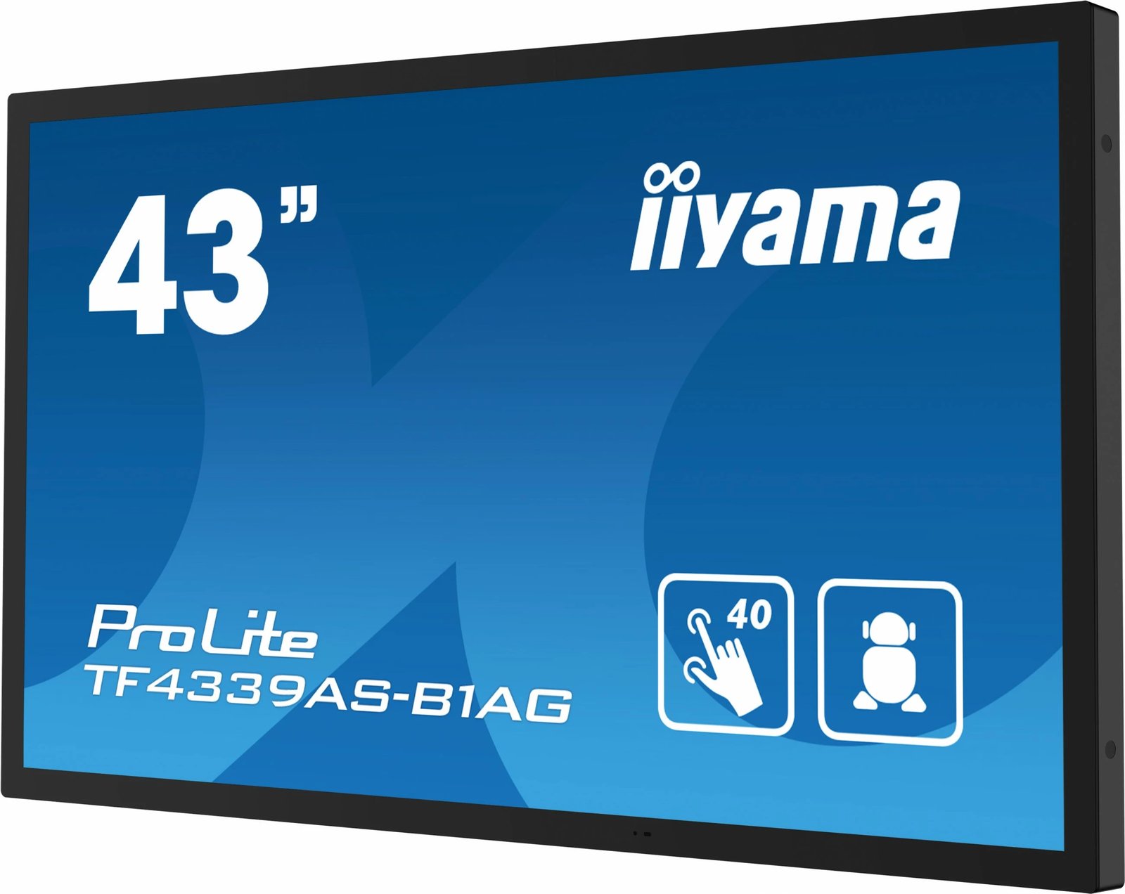 Ekran interaktiv iiyama TF4339AS-B1AG, 42.5", LED, 4K, Android