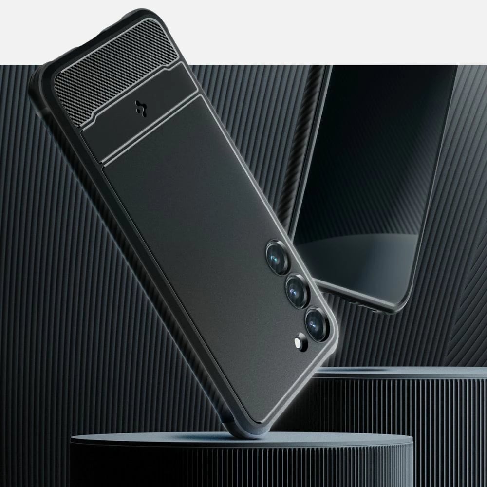 Mbështjellës Spigen Rugged Armor për Samsung Galaxy S23, Matte Black