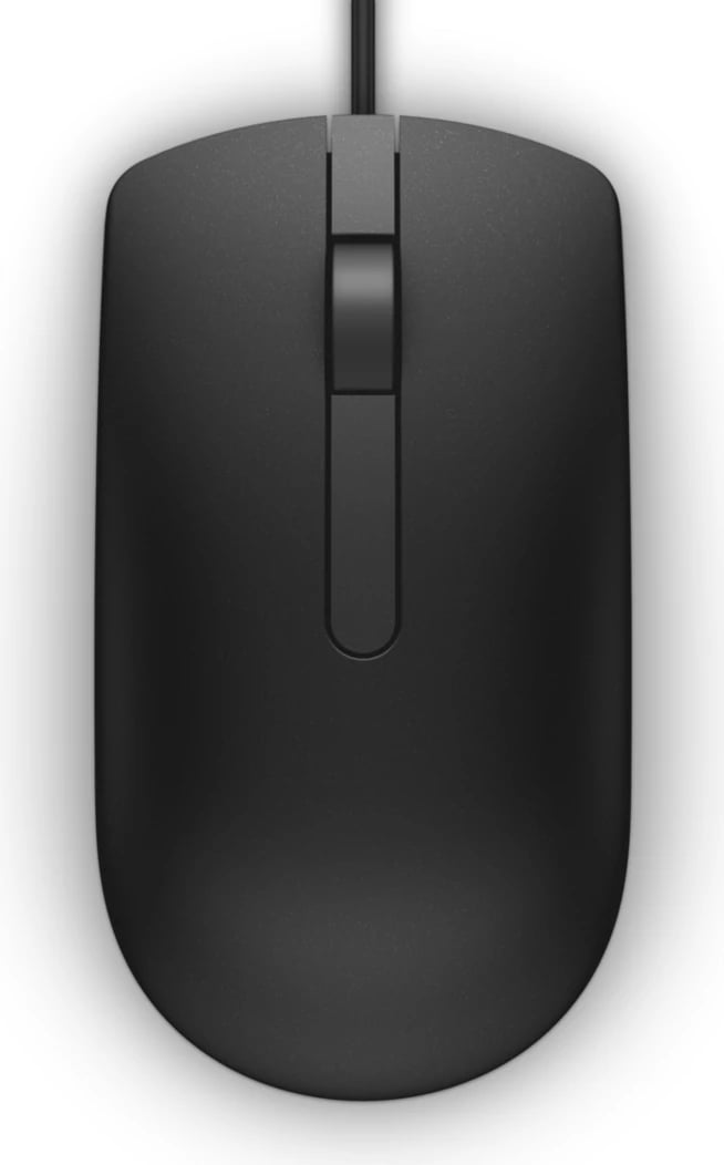Maus Dell MS116 570-AAIS madhësi standarde me kabllo, e zezë