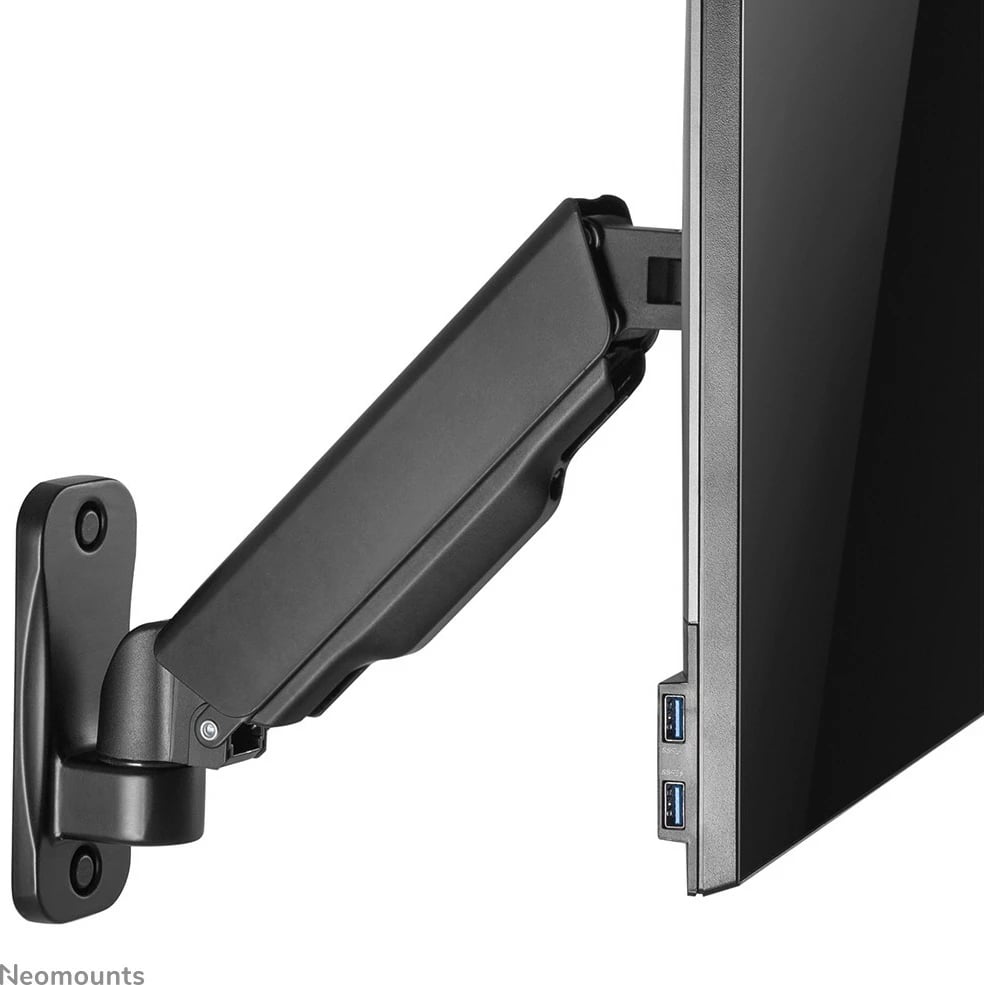 Mbajtëse muri për monitor/TV Neomounts WL70-440BL11, gas spring, full motion, 17-32 inç, e zezë