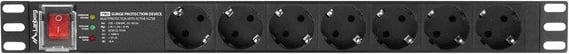 Kasë energjie Lanberg PDU-PRO-07F-0200-BK, 7x Schuko, 1U, 16A, 2m, e zezë