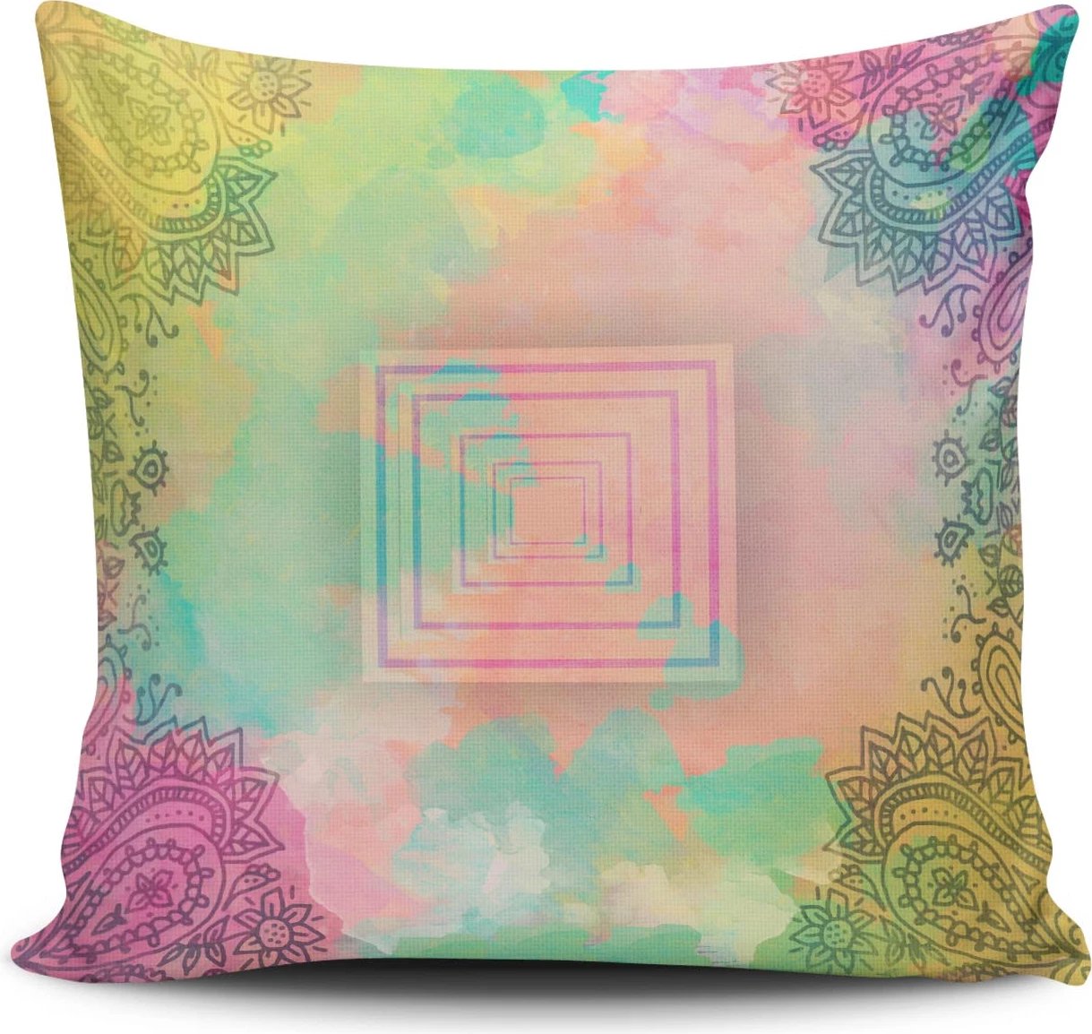 Jastëk dekorativ Aberto Design, NKRLNT-359, shumëngjyrësh, 43x43cm
