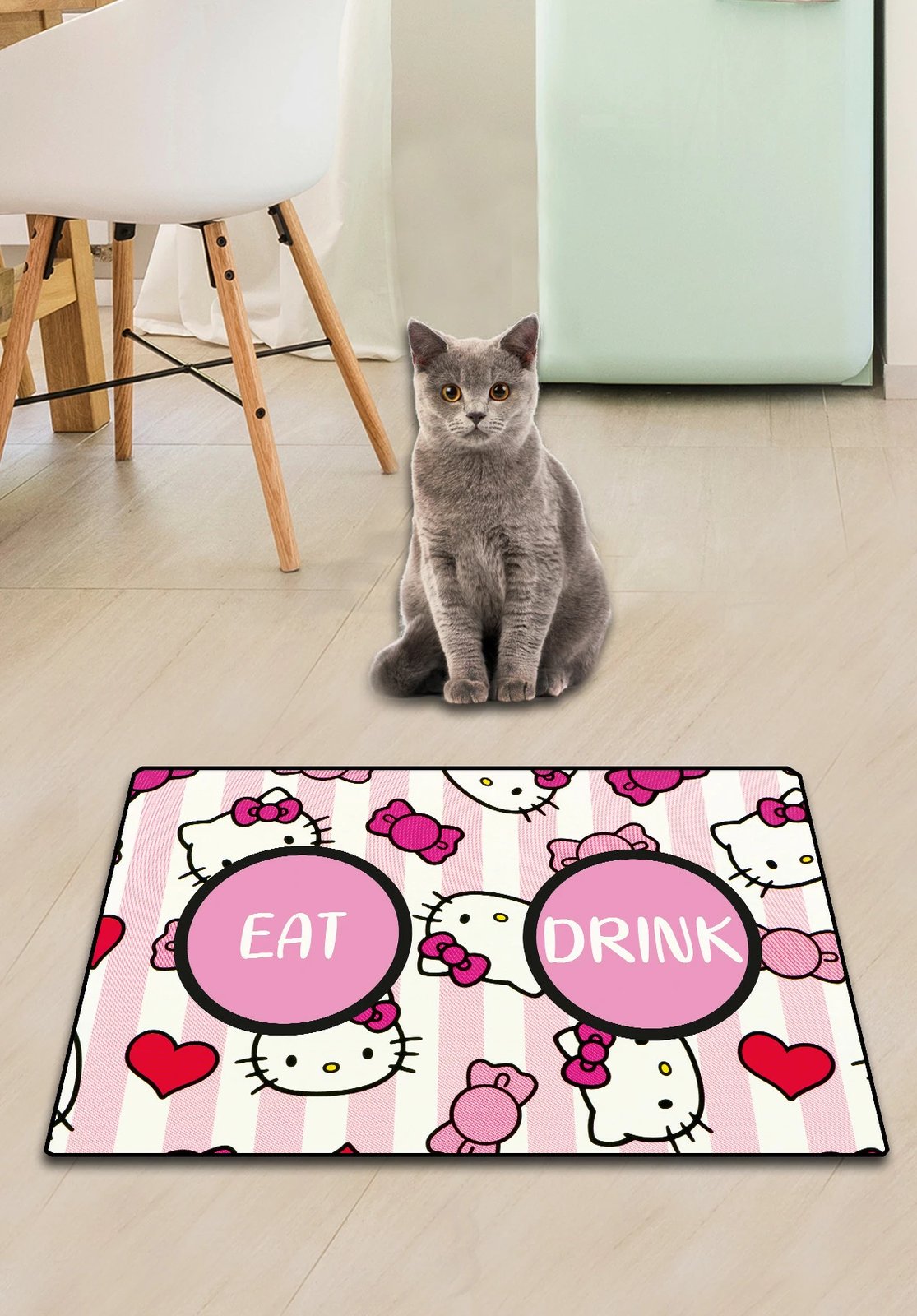 Tapet për rërë të maceve, Paws & Whiskers, Berretto Rosa, shumëngjyrësh, 40x60cm