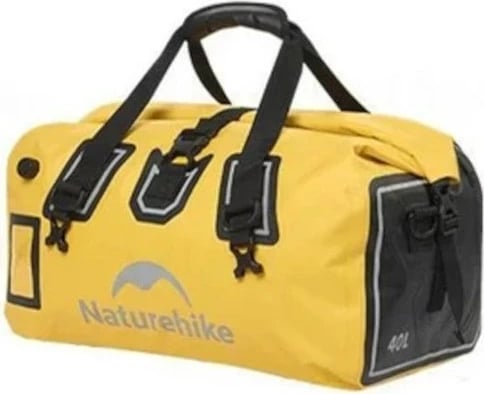 Torba udhëtimi waterproof Naturehike 40L e verdhë