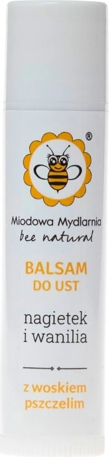 Balsam për buzë për femra Miodowa Mydlarnia Calendula and Vanilla, 4.5ml