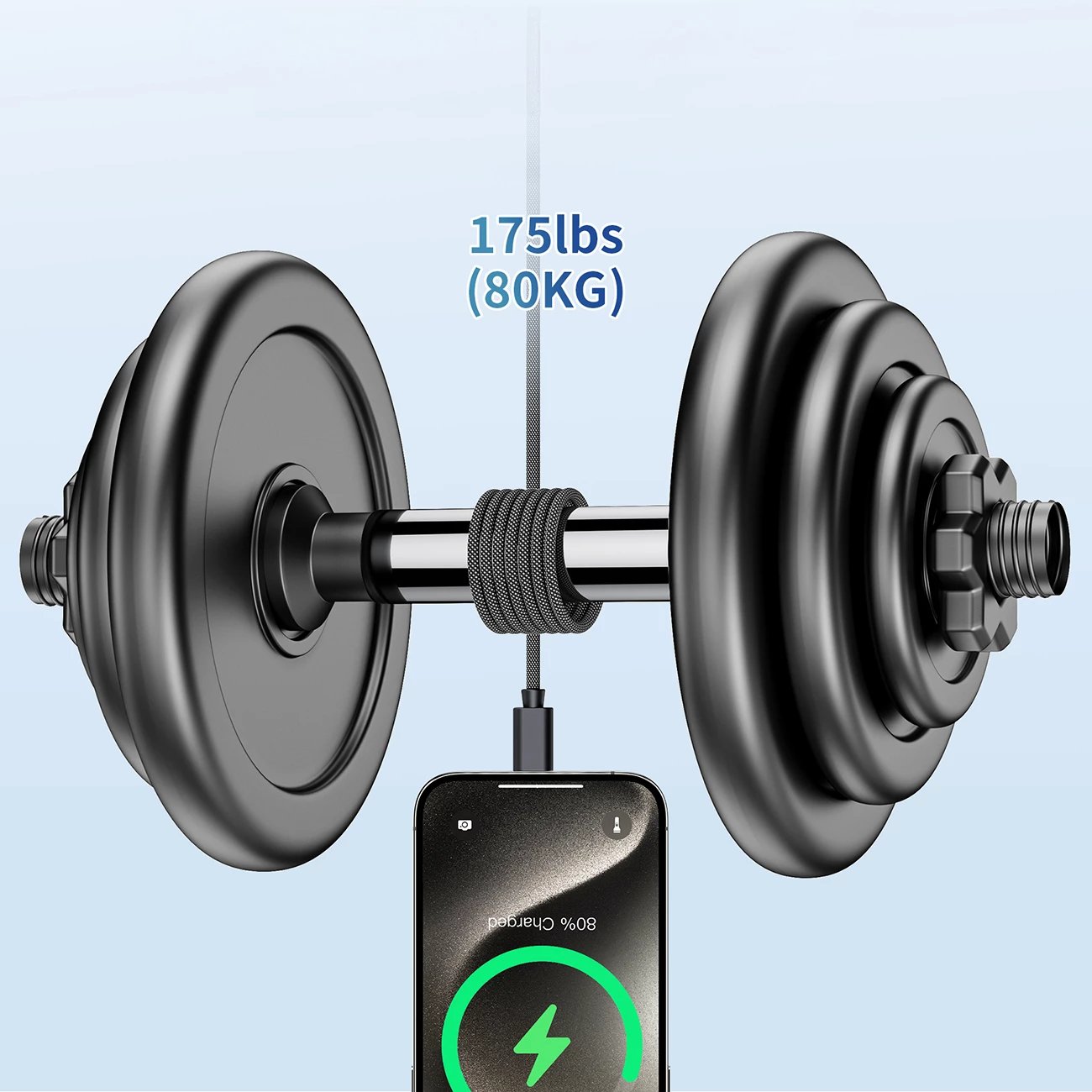 Kabllo magnetike USB-C Choetech XCC-1052, 1.2m, 100W, e zezë