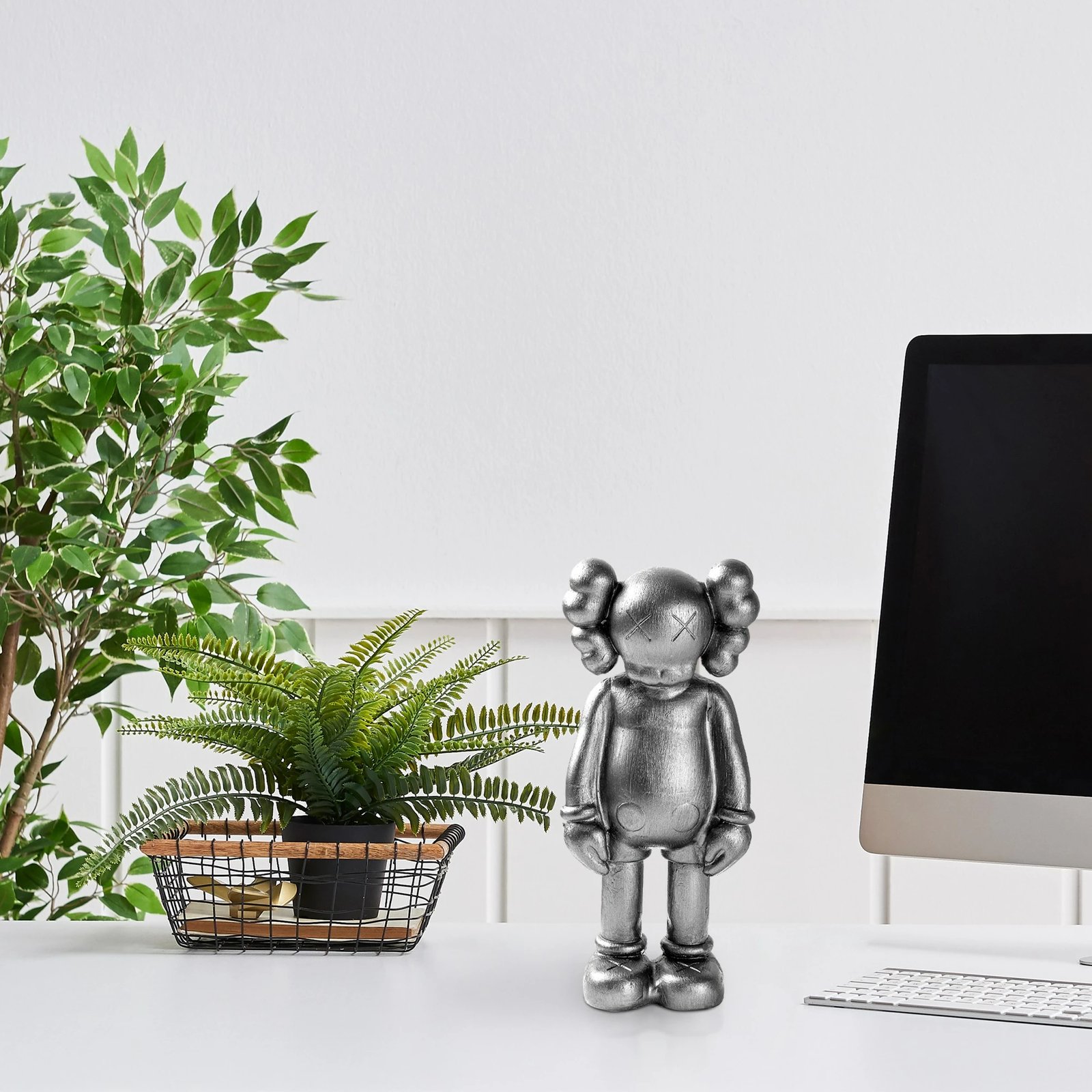 Objekt dekorativ Aberto Design, Yak-051-B, ngjyrë argjendi Objekt dekorativ Aberto Design, Yak-051-B, ngjyrë argjendi