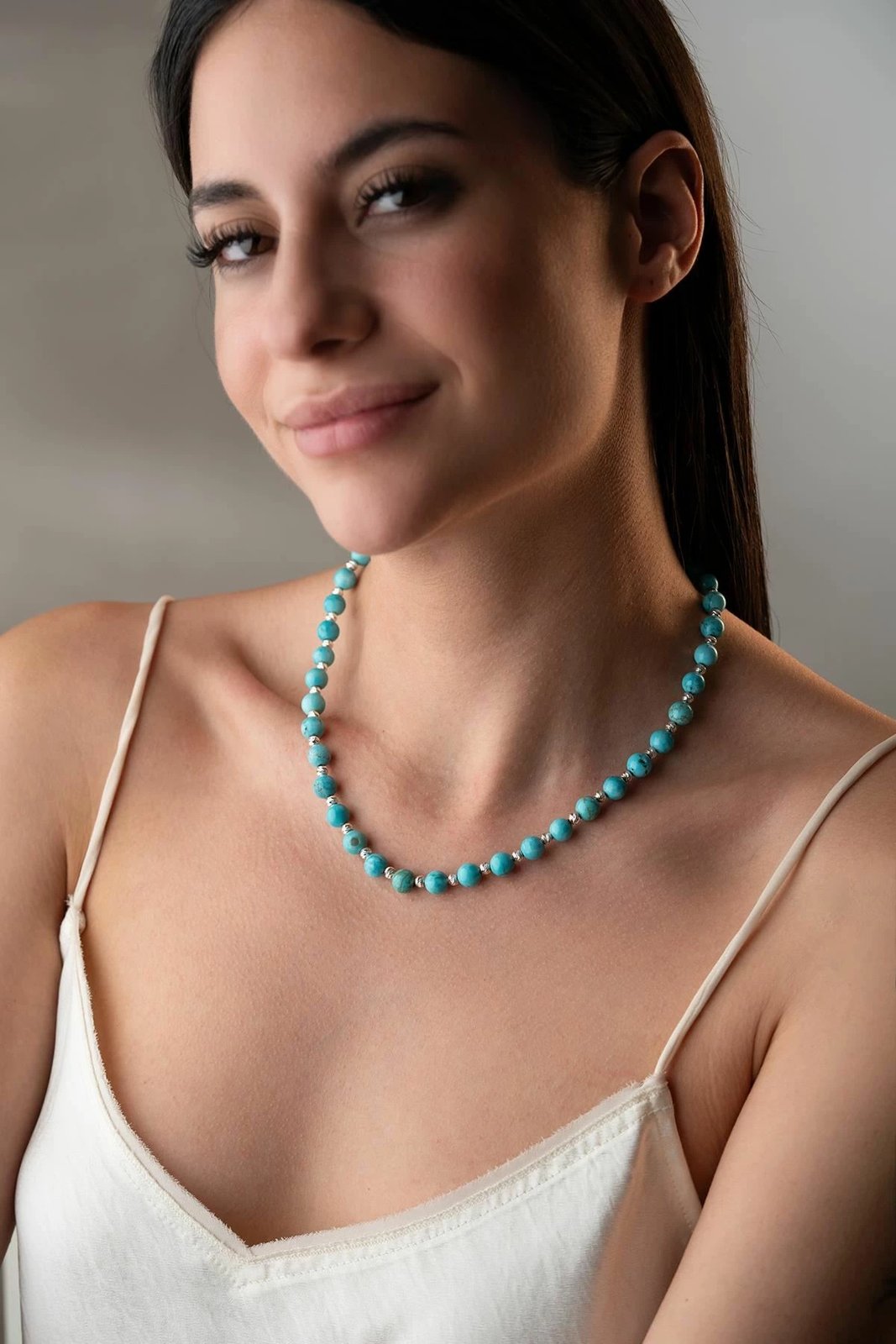 Varëse argjendi, gur natyral turquoise, Jumeon, NRZ1000409