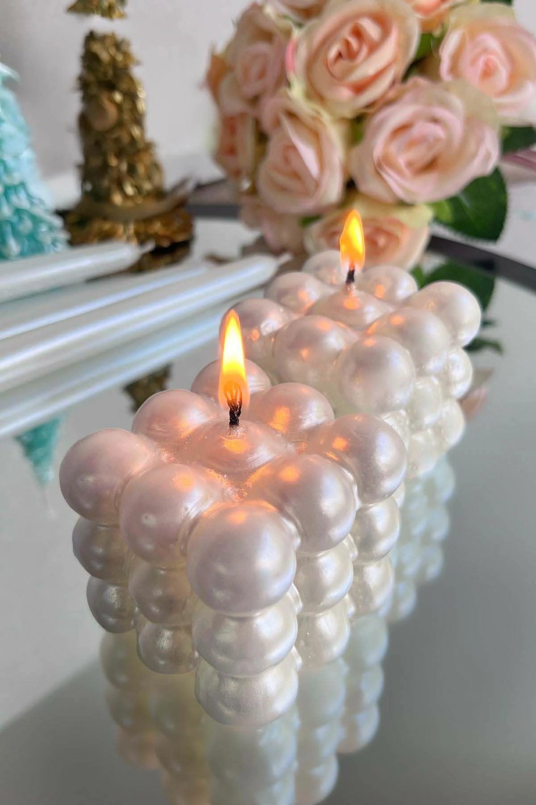 Set qirinjsh (2 copë), Evila Originals, Parlak Bubble, e bardhë