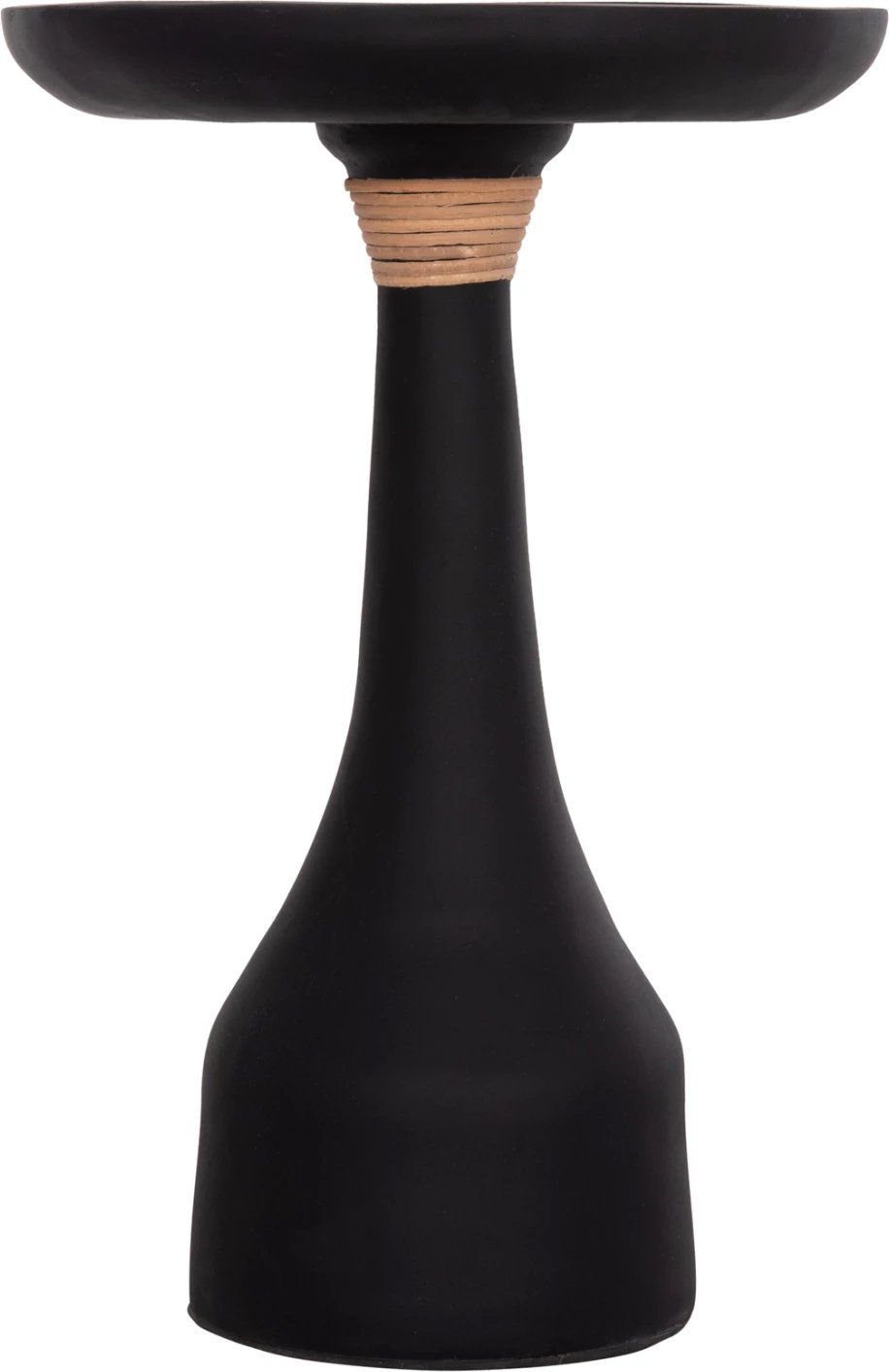 Tavolinë anësore e lartë, rrethore, ngjyrë e zezë, TORG FH18170.01, 41x62cm