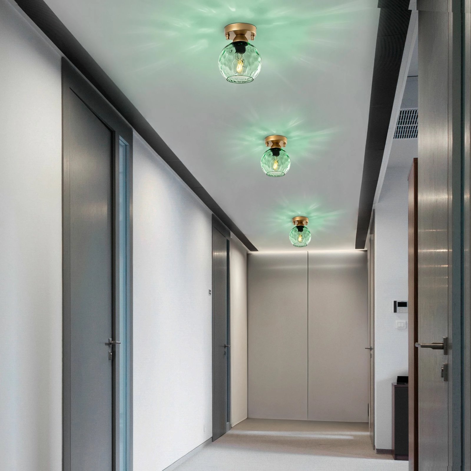 Llambë muri Opviq, Benek - 15 - 14385, ngjyrë mente dhe e zezë