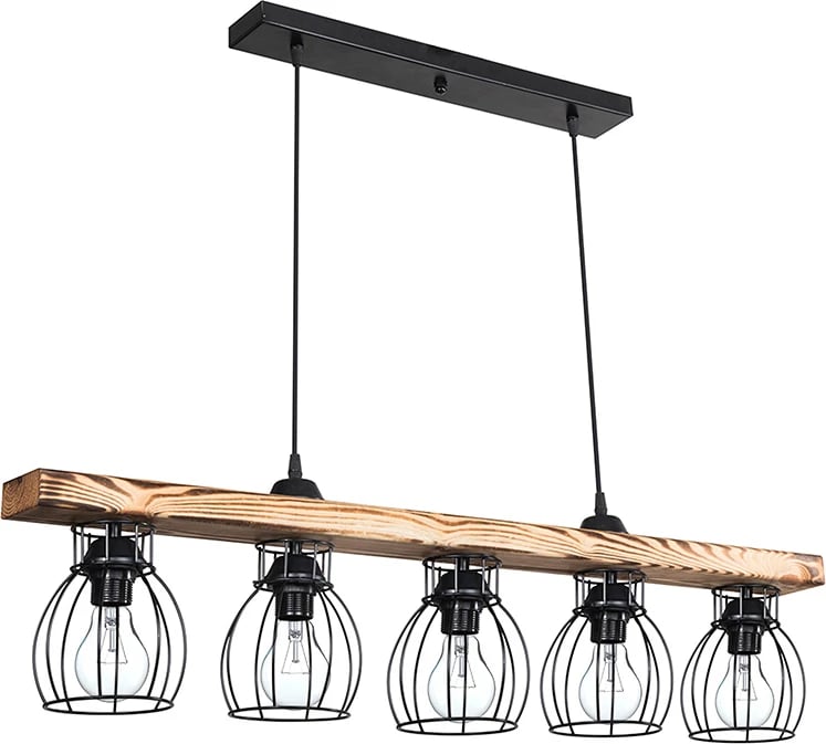 Dritë tavani Jazzy Ε27 arre-e zezë 100x27cm