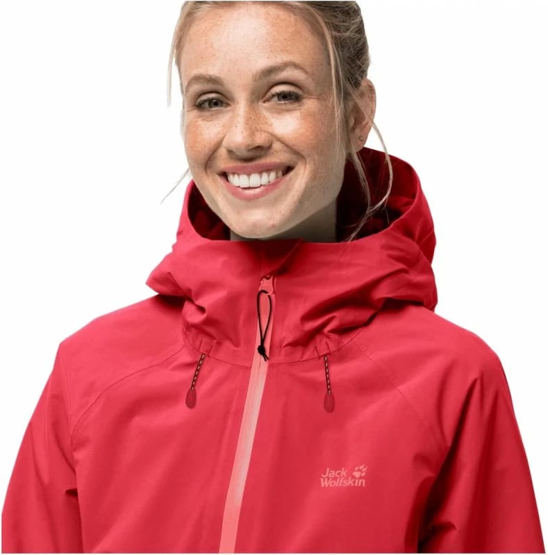 Jakne Jack Wolfskin femra, e kuqe
